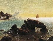 Farallon Islands, off San Francisco in the Pacific, Northern California Albert Bierstadt